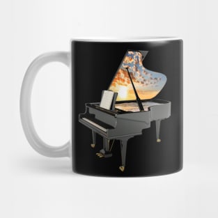 Piano Dreaming at the Beach Mug